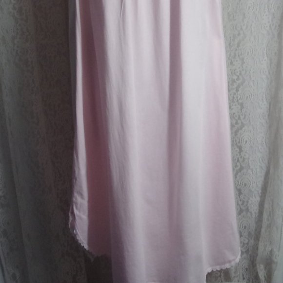 Talbots Pretty Pink Cotton Knit Waltz Nightgown NWOT Size PM - Picture 4 of 4